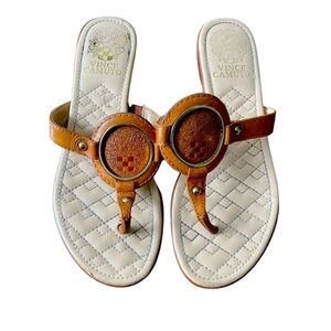 Vince Camuto Sandal in Tan leather Size: 6.5 good condition